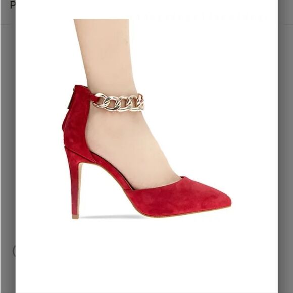 New BCBGeneration Haindi-3 Back-zip closure gold tone chain Goat leather size 11 - Picture 4 of 5